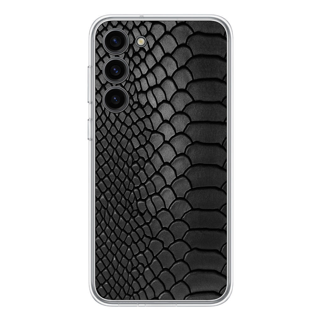 Black Snake Skin Texture Samsung Galaxy S23 / S23 Plus Case