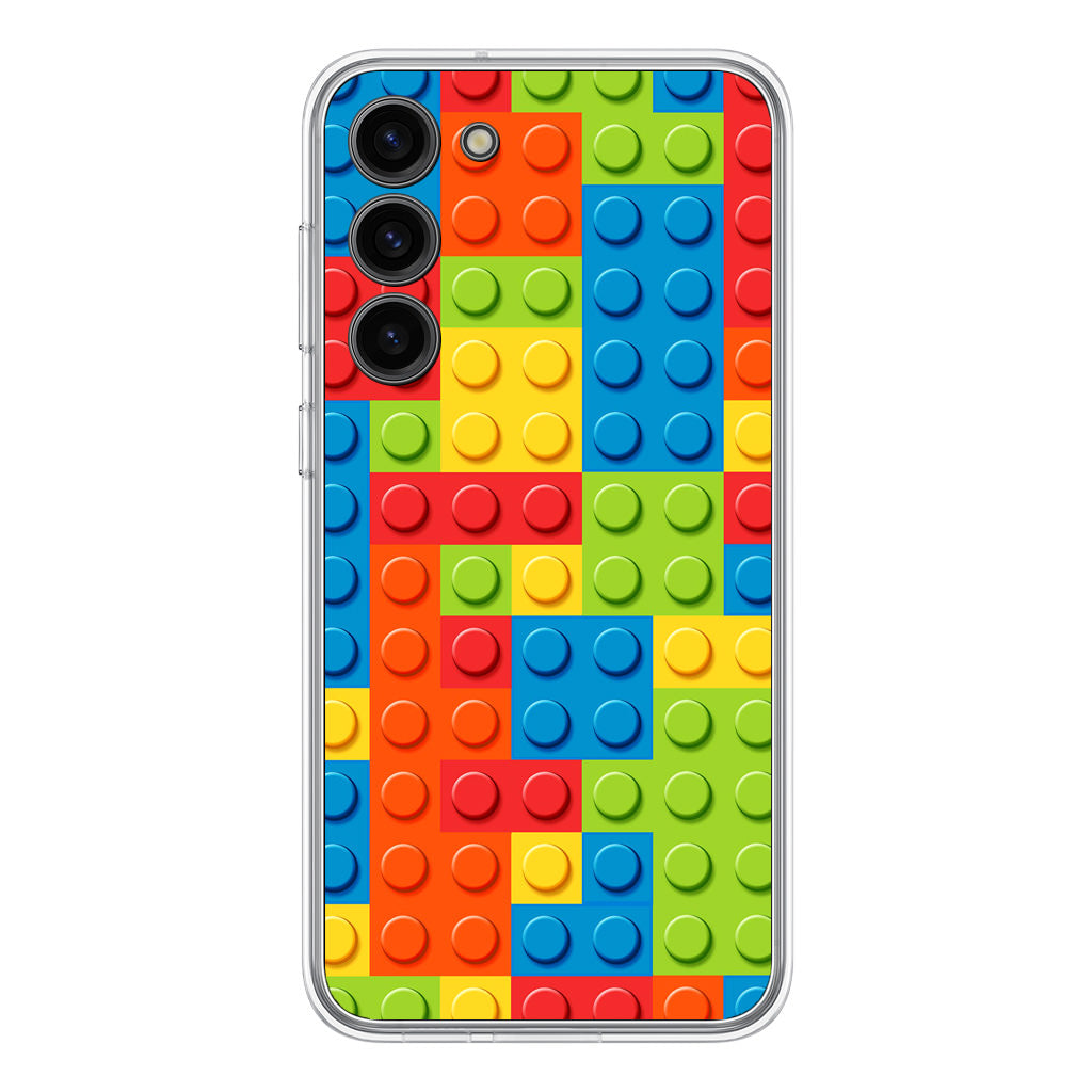 Blocks Rainbow Pattern Samsung Galaxy S23 / S23 Plus Case