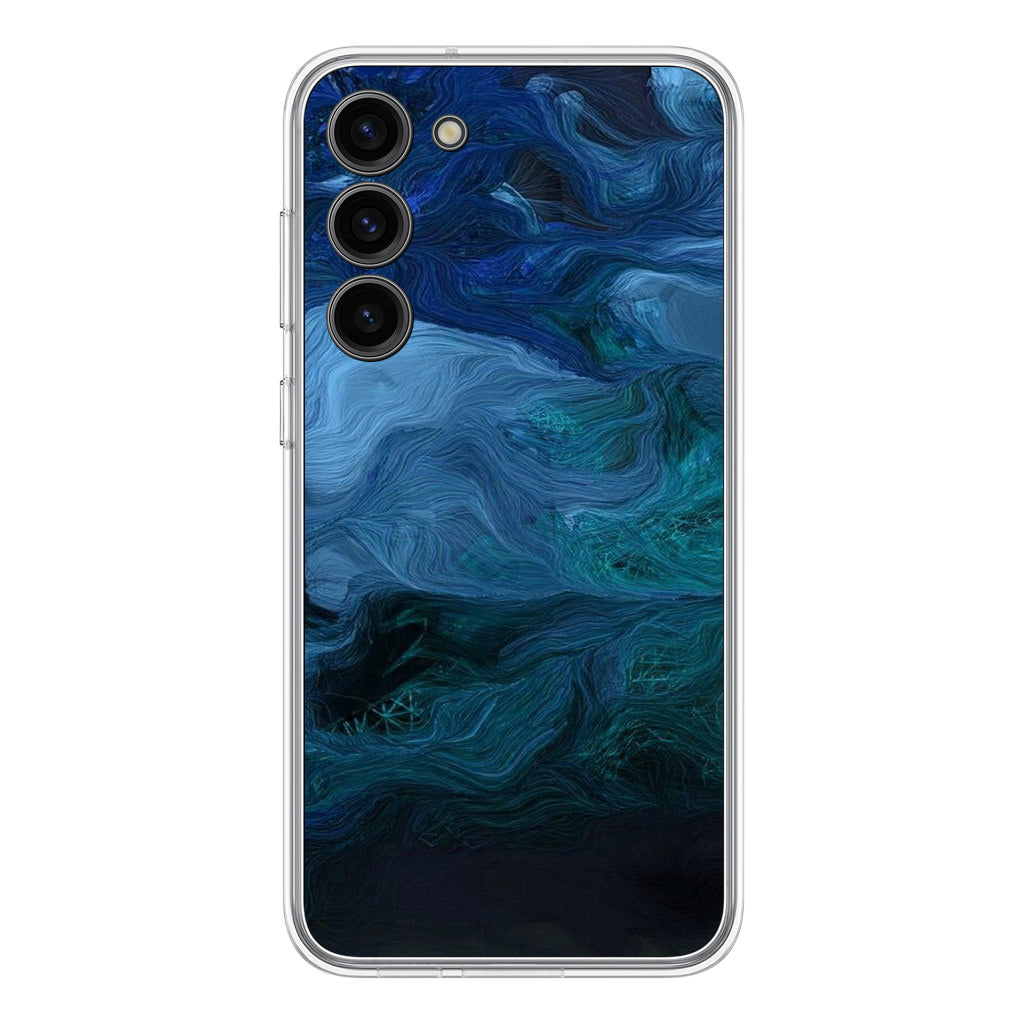 Blue Abstract Art Samsung Galaxy S23 / S23 Plus Case