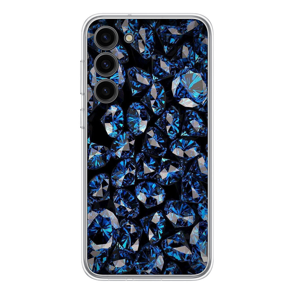 Blue Diamonds Pattern Samsung Galaxy S23 / S23 Plus Case