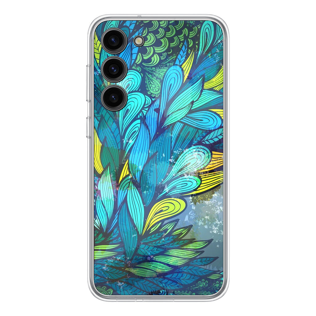 Colorful Art in Blue Samsung Galaxy S23 / S23 Plus Case