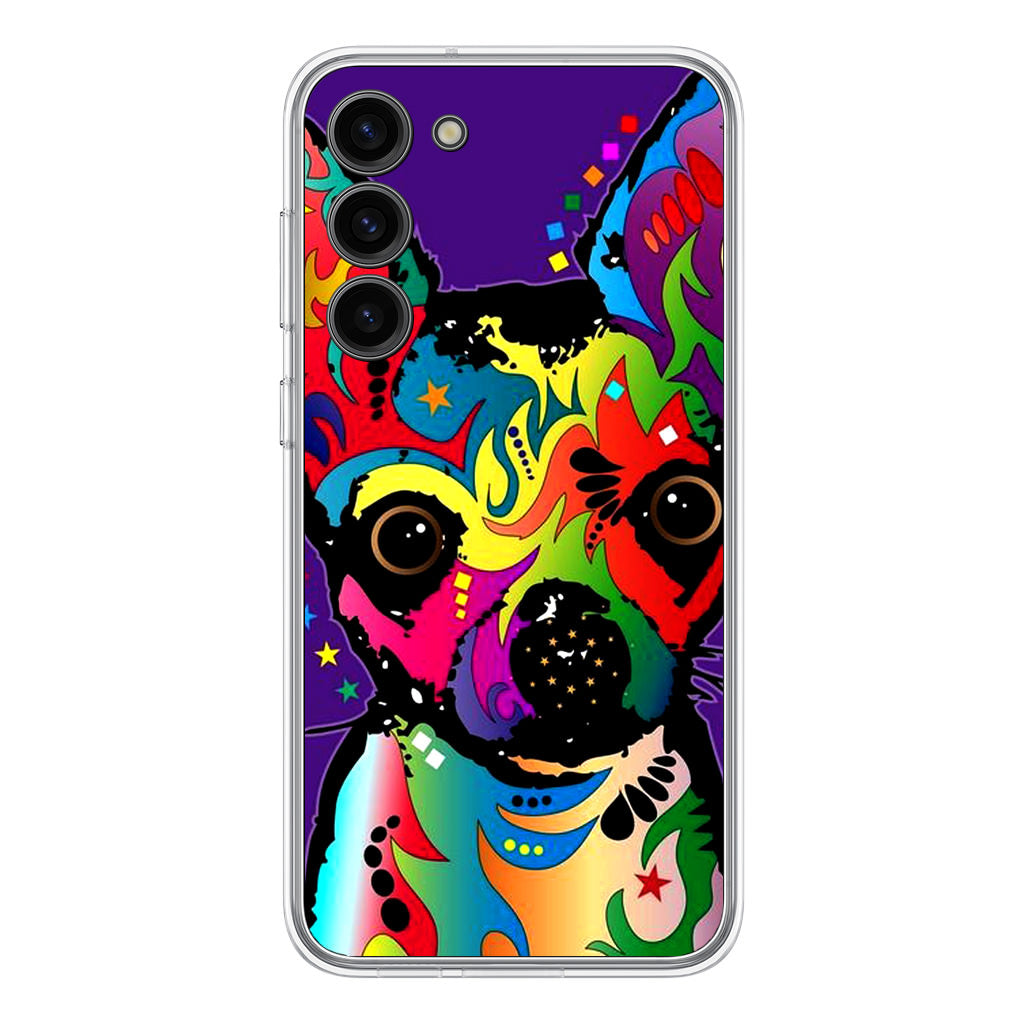 Colorful Chihuahua Samsung Galaxy S23 / S23 Plus Case