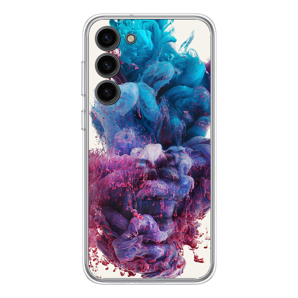 Colorful Dust Art on White Samsung Galaxy S23 / S23 Plus Case