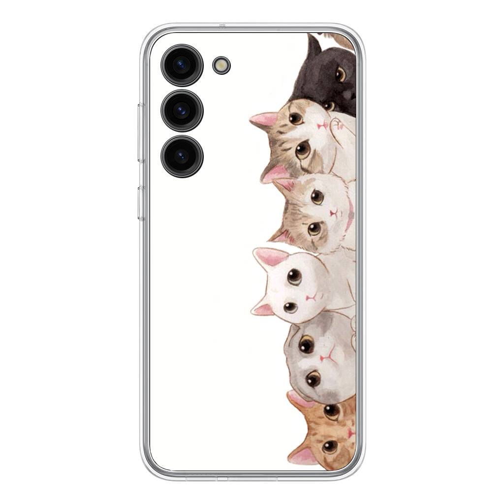 Cute Cats Vertical Samsung Galaxy S23 / S23 Plus Case