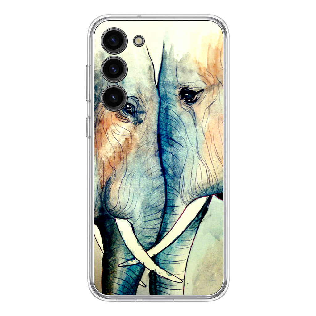 Elephants Sadness Samsung Galaxy S23 / S23 Plus Case