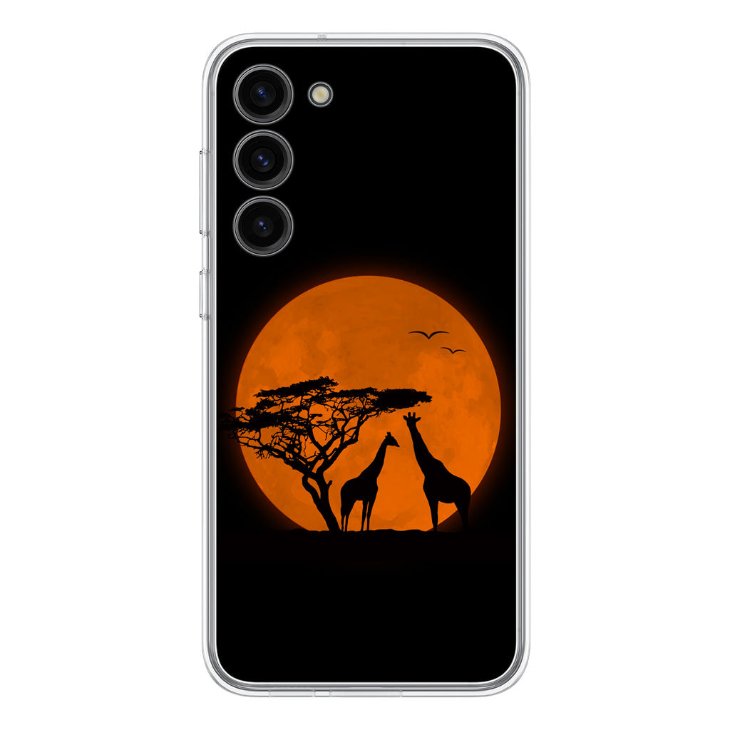 Giraffes Silhouette Samsung Galaxy S23 / S23 Plus Case