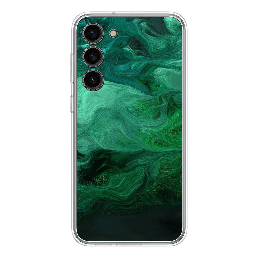 Green Abstract Art Samsung Galaxy S23 / S23 Plus Case