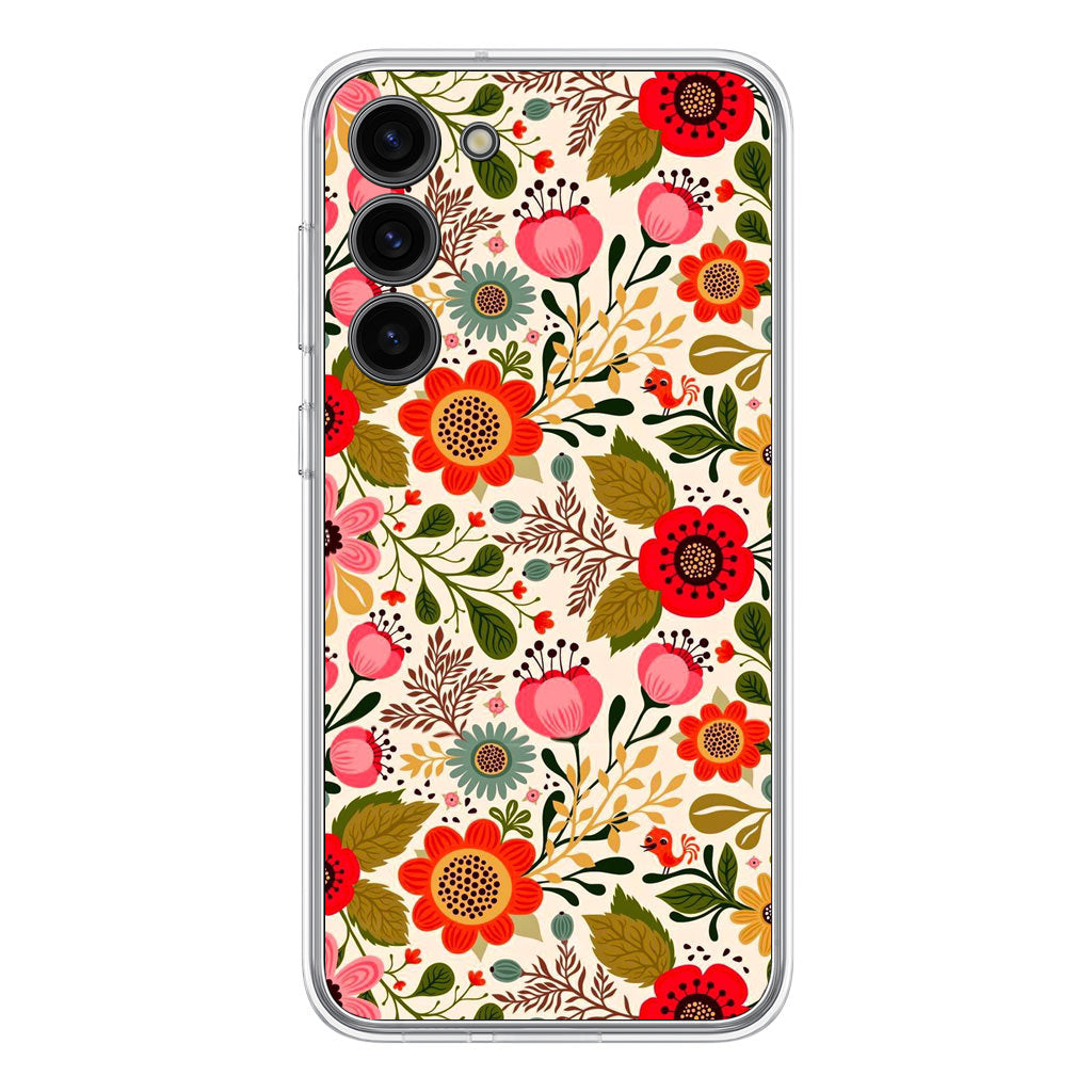 Hello Spring Pattern Samsung Galaxy S23 / S23 Plus Case