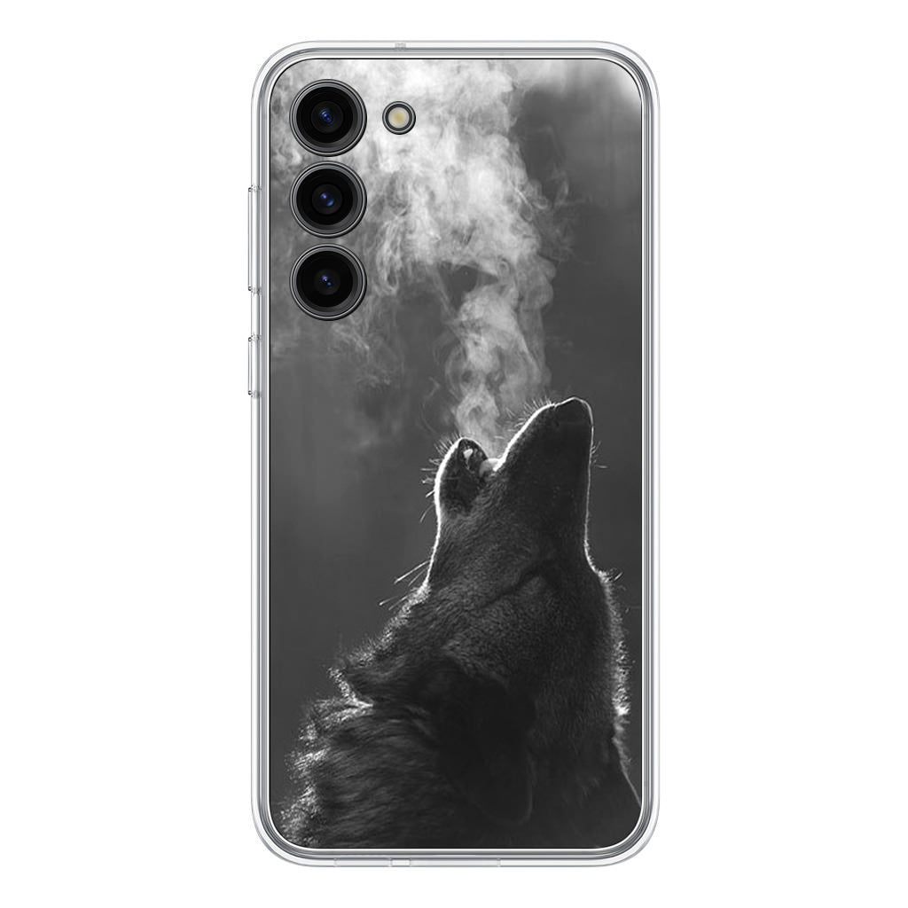 Howling Wolves Black and White Samsung Galaxy S23 / S23 Plus Case