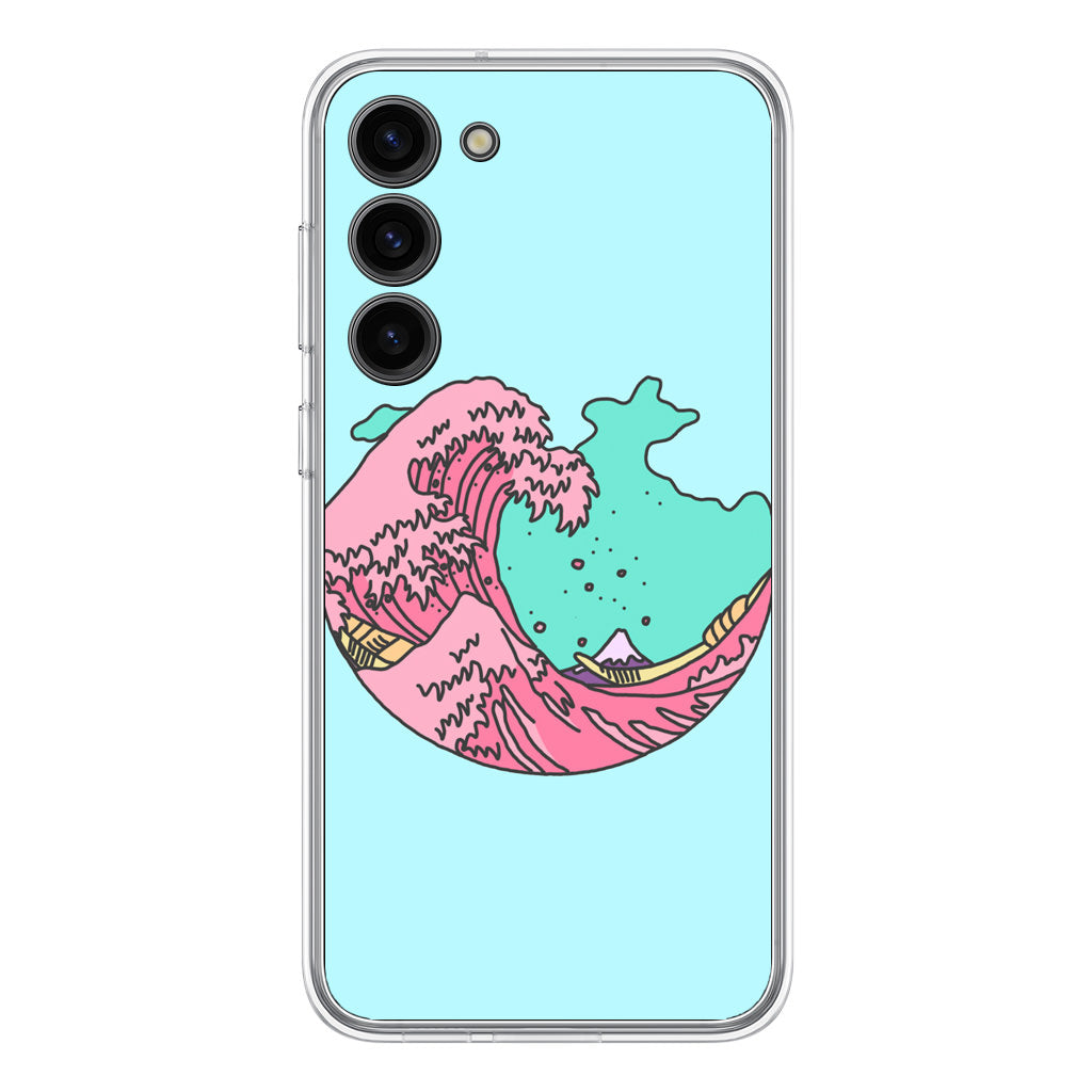 Japanese Pastel Wave Samsung Galaxy S23 / S23 Plus Case