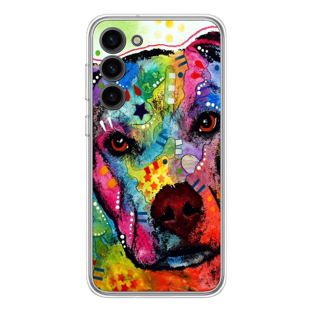 Pitbull Love Painting Samsung Galaxy S23 / S23 Plus Case