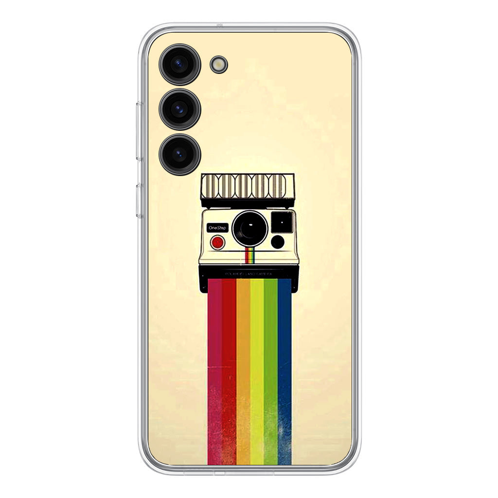 Polaroid Camera Colorful Rainbow Samsung Galaxy S23 / S23 Plus Case