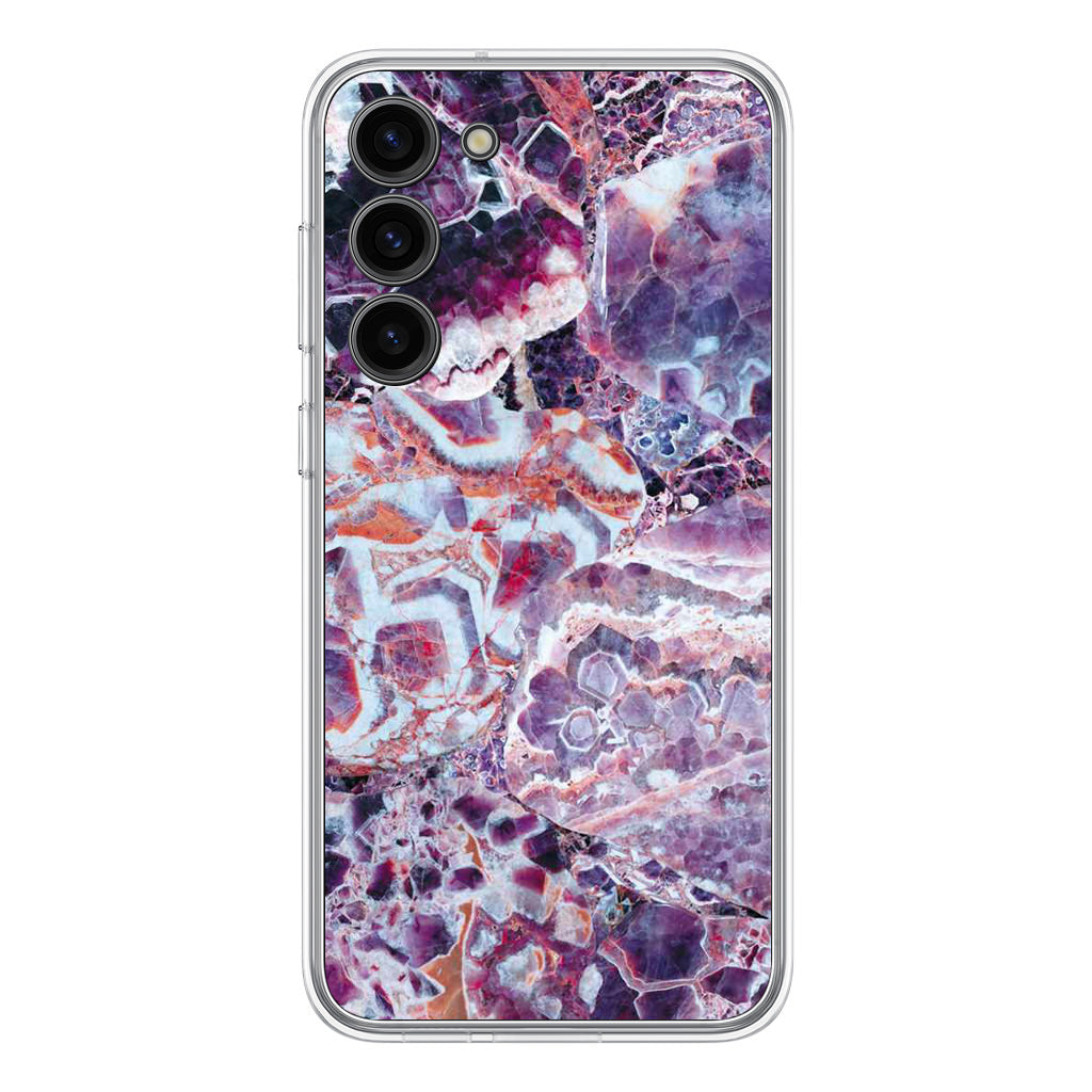 Purple Marble Samsung Galaxy S23 / S23 Plus Case