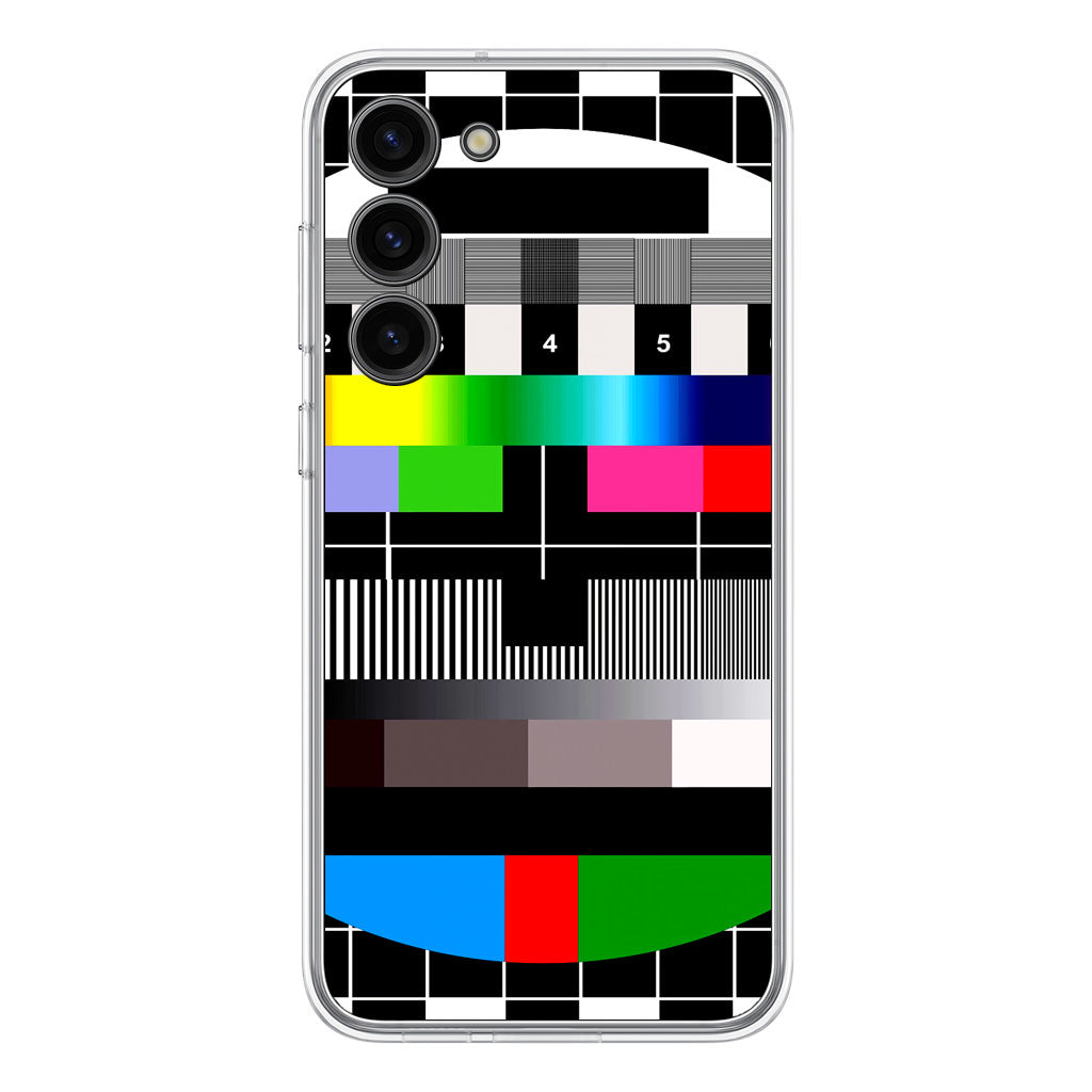 Scheme Pause TV Colorful Mesh Samsung Galaxy S23 / S23 Plus Case