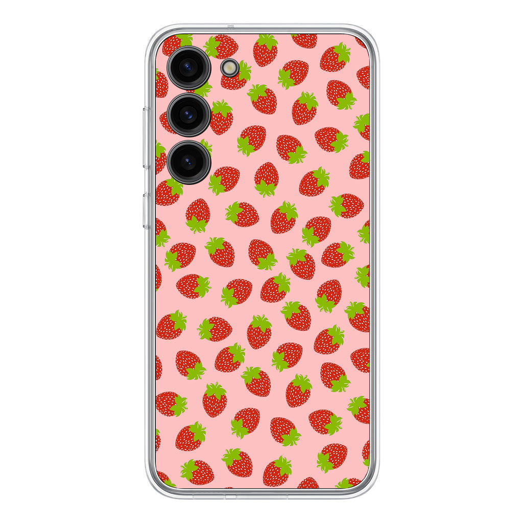 Strawberries Pattern Samsung Galaxy S23 / S23 Plus Case