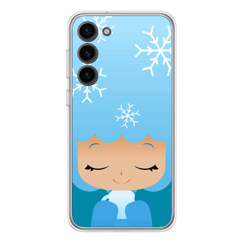 Winter Afro Girl Samsung Galaxy S23 / S23 Plus Case