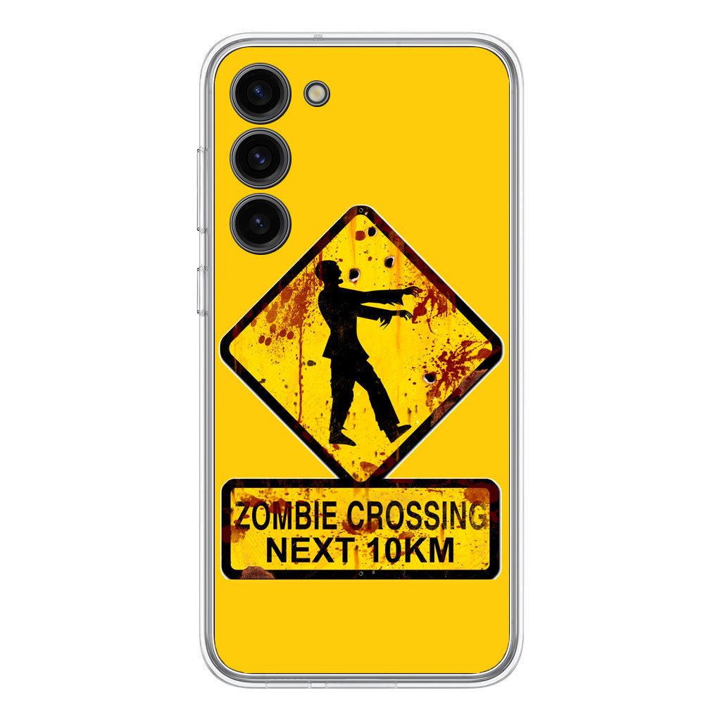 Zombie Crossing Sign Samsung Galaxy S23 / S23 Plus Case