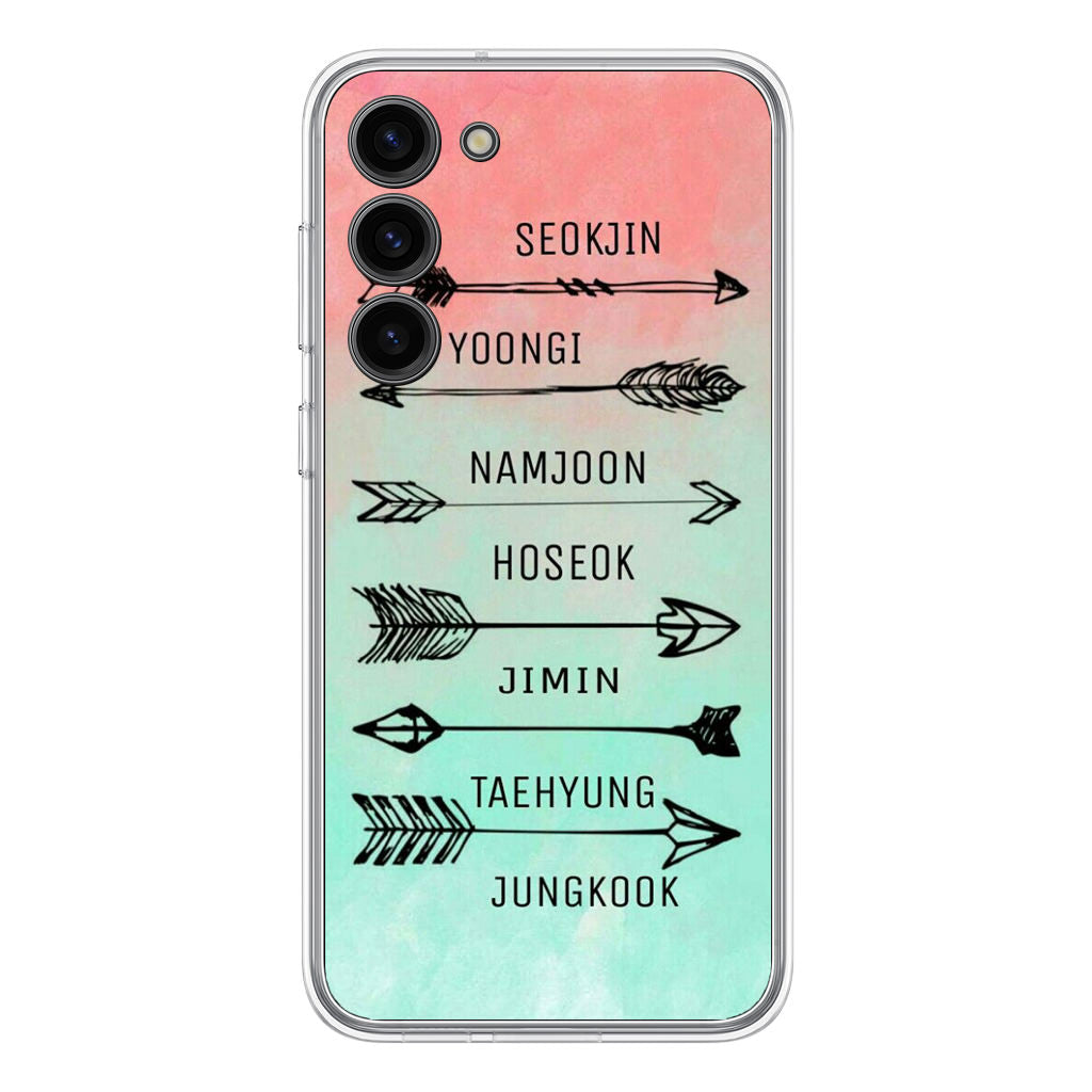 BTS Members Name Samsung Galaxy S23 / S23 Plus Case