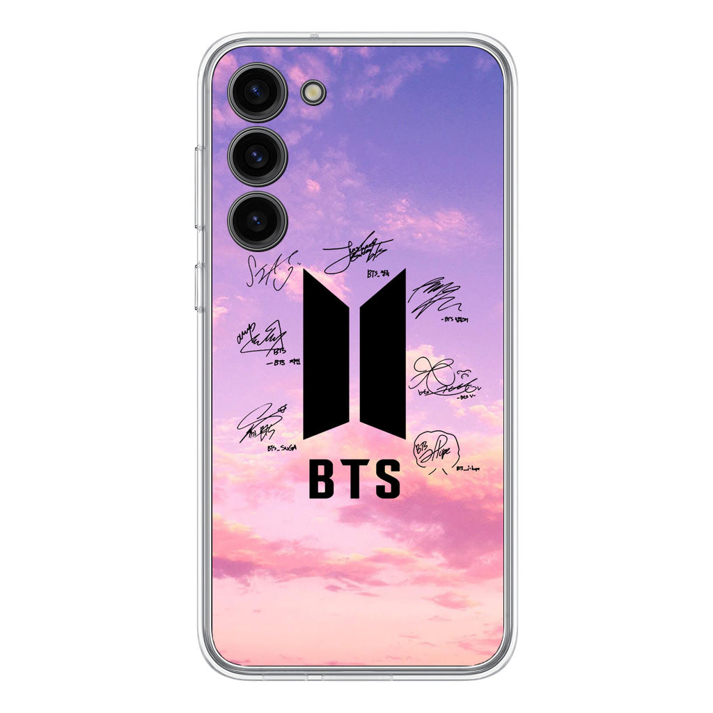 BTS Signature Samsung Galaxy S23 S23 Plus Case