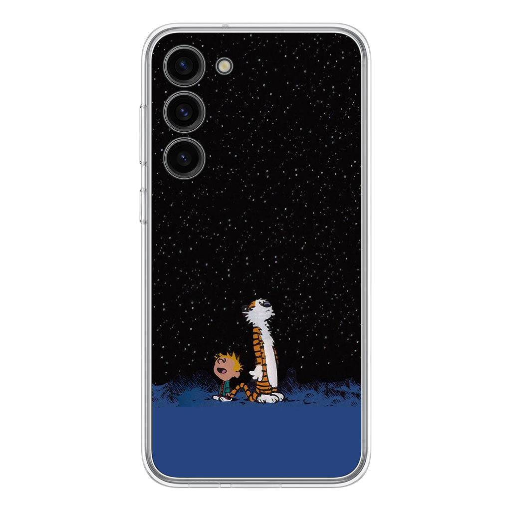 Calvin and Hobbes Space Samsung Galaxy S23 / S23 Plus Case