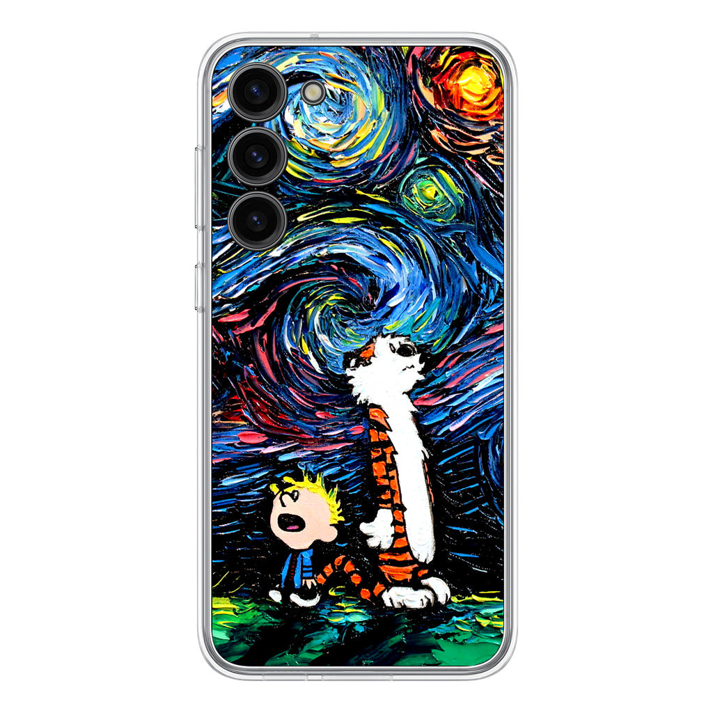 Calvin Art At Starry Night Samsung Galaxy S23 / S23 Plus Case