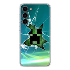Creeper Glass Broken Green Samsung Galaxy S23 / S23 Plus Case