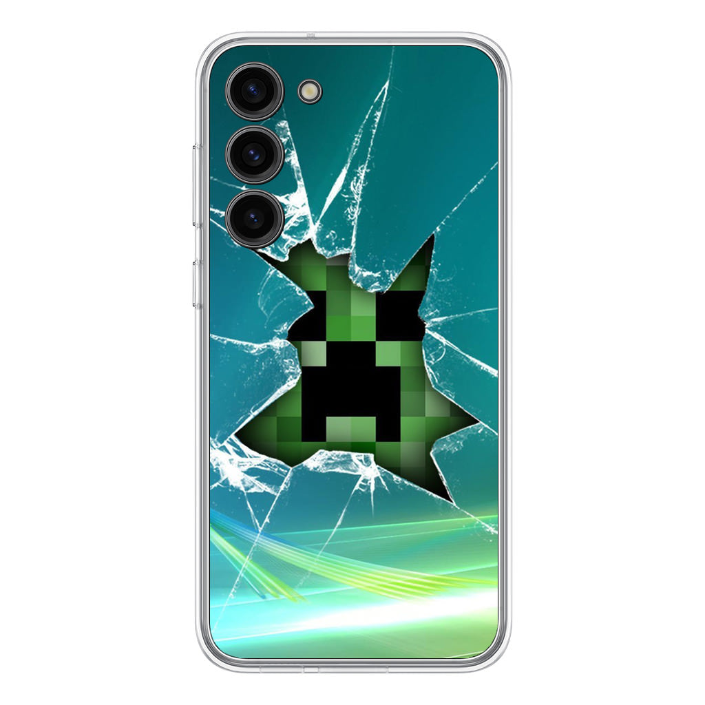 Creeper Glass Broken Green Samsung Galaxy S23 / S23 Plus Case