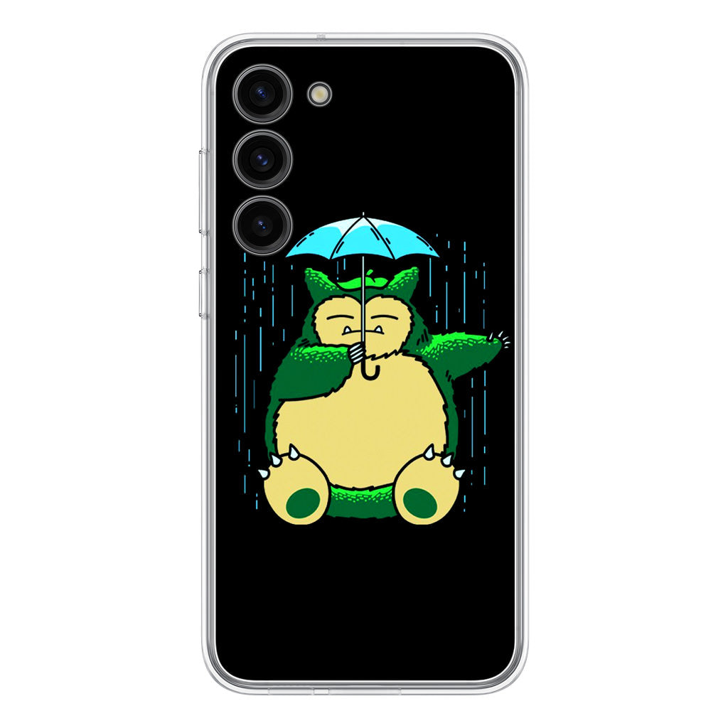 Cute Snorlax Umbrella Samsung Galaxy S23 / S23 Plus Case