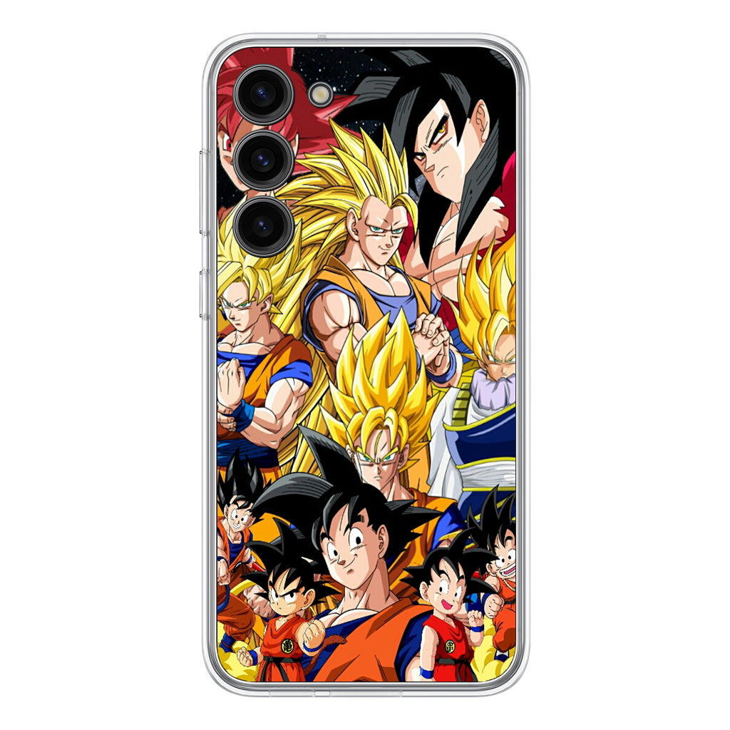 Dragon Ball Z Son Goku Transformation Samsung Galaxy S23 / S23 Plus Case