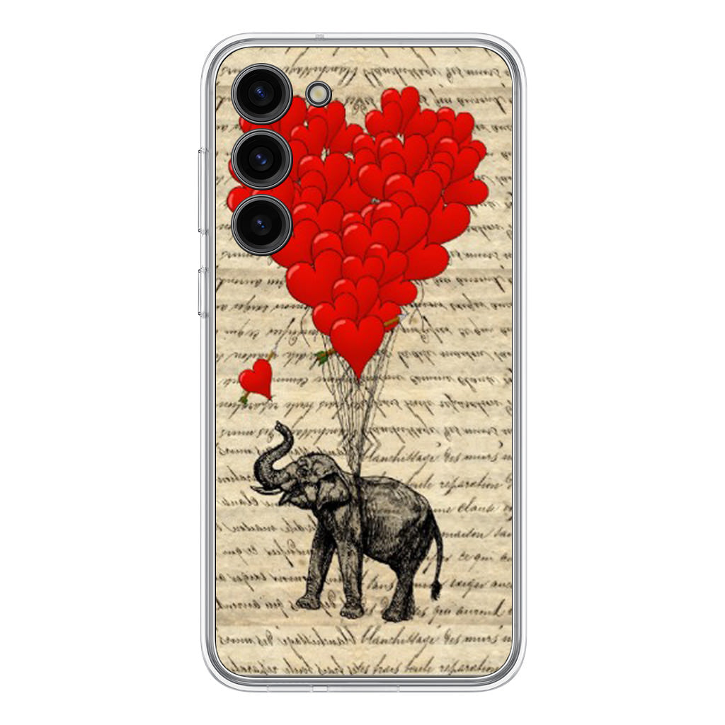 Elephant And Heart Samsung Galaxy S23 / S23 Plus Case