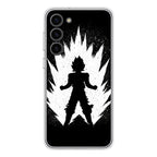 Goku Super Saiyan Black White Samsung Galaxy S23 / S23 Plus Case
