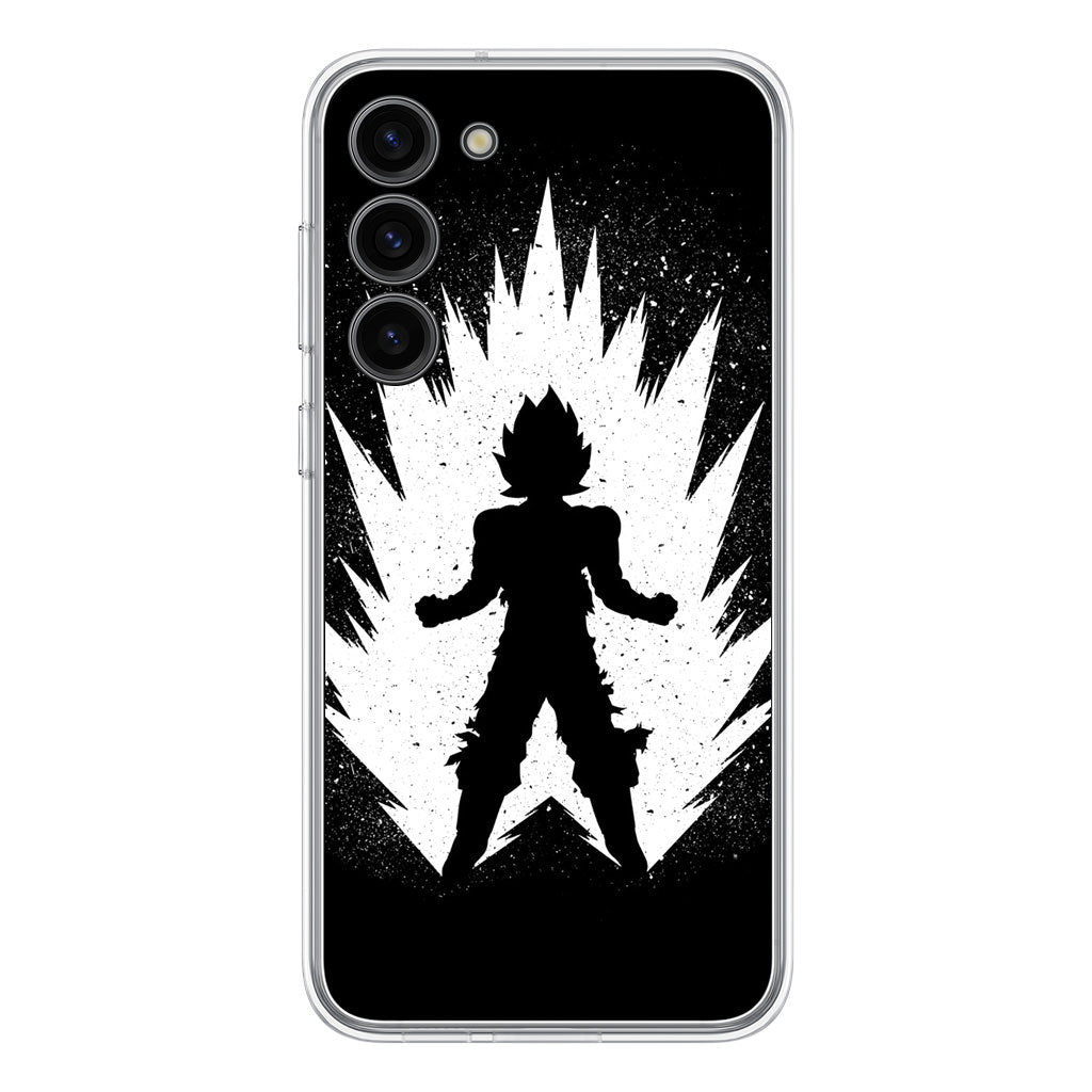 Goku Super Saiyan Black White Samsung Galaxy S23 / S23 Plus Case