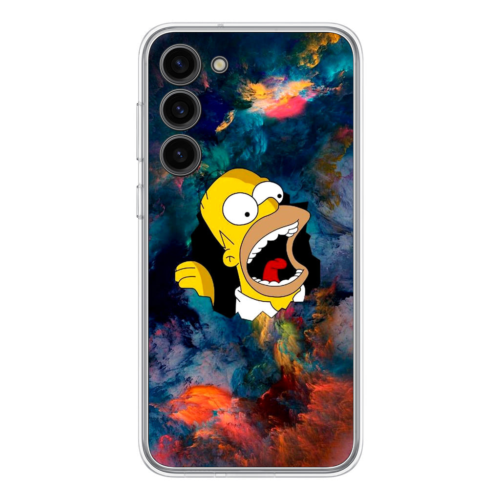 Homer Behind The Black Hole Samsung Galaxy S23 / S23 Plus Case