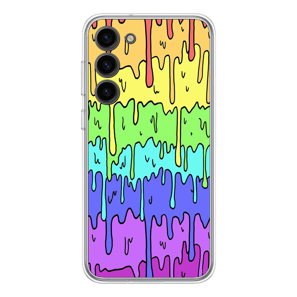 Pastel Kawaii Melting Rainbow Samsung Galaxy S23 / S23 Plus Case