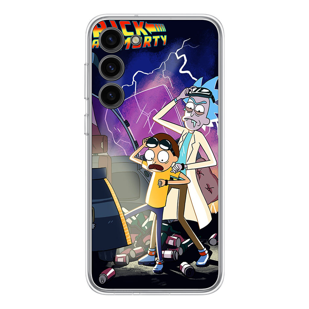Rick And Morty Back To The Future Samsung Galaxy S23 / S23 Plus Case
