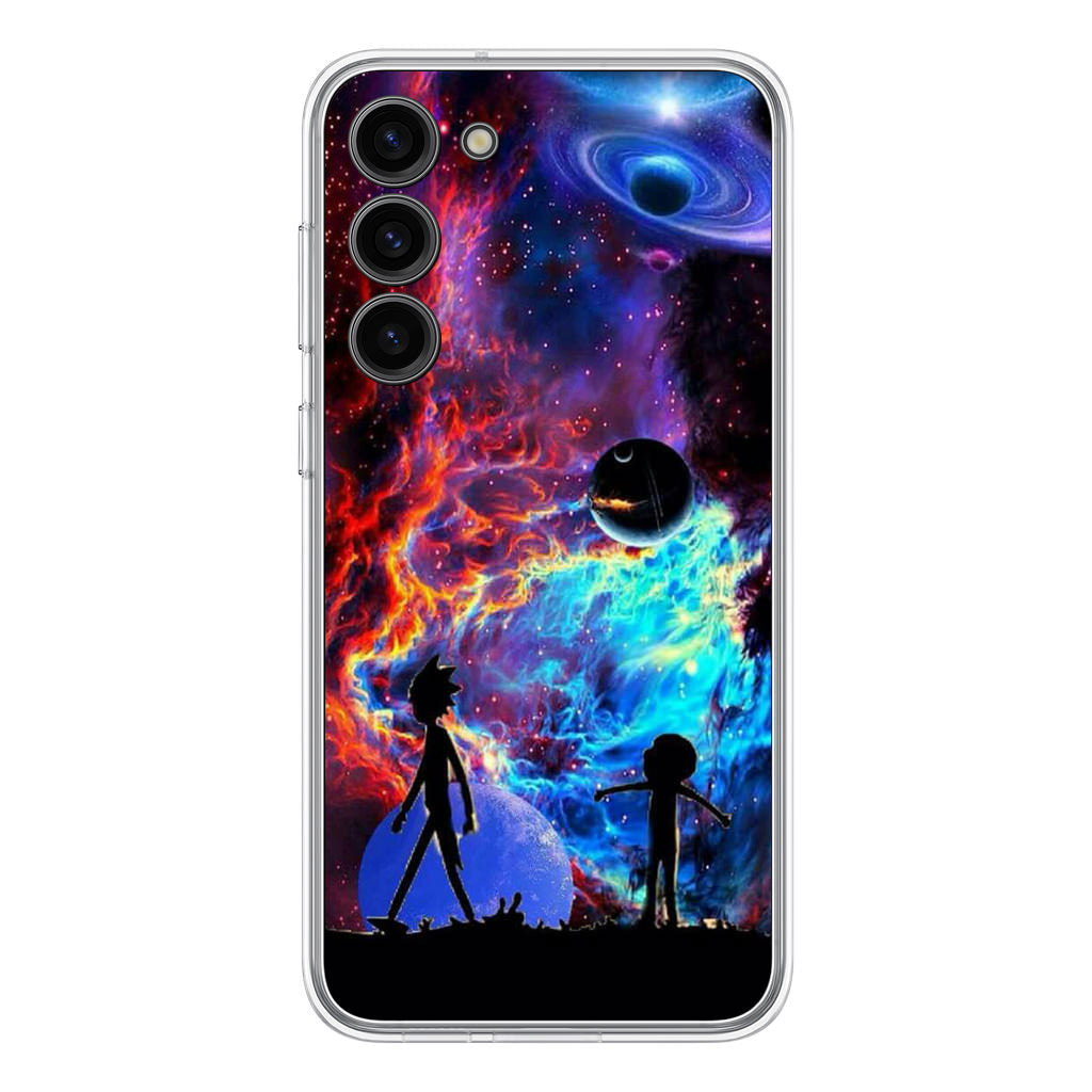 Rick And Morty Flat Galaxy Samsung Galaxy S23 / S23 Plus Case