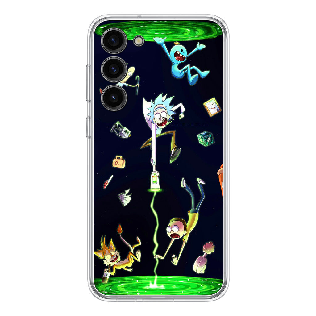 Rick And Morty Portal Fall Samsung Galaxy S23 / S23 Plus Case