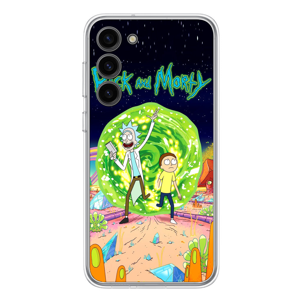 Rick And Morty Portal Gun Samsung Galaxy S23 / S23 Plus Case