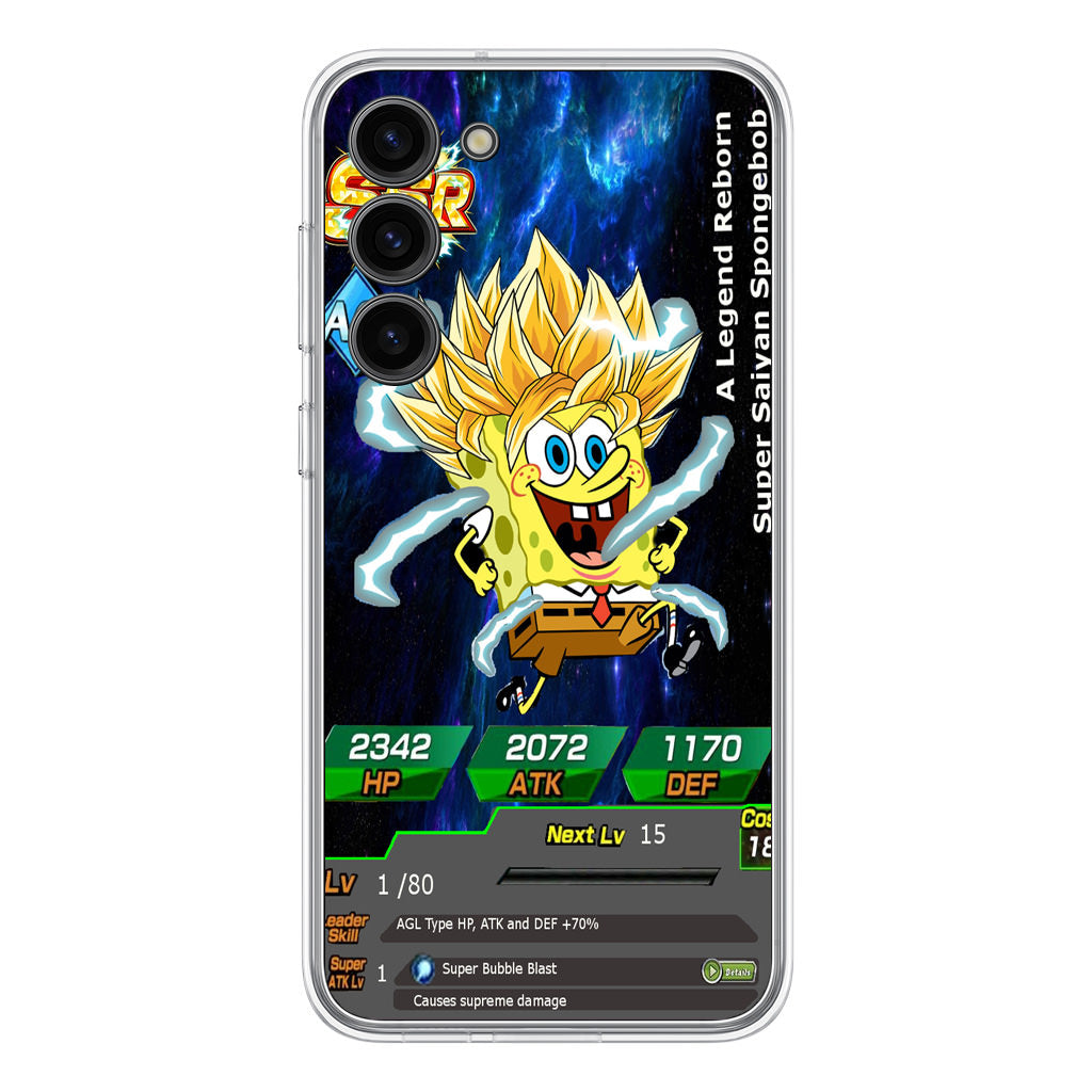 Super Saiyan Spongebob Card Samsung Galaxy S23 / S23 Plus Case