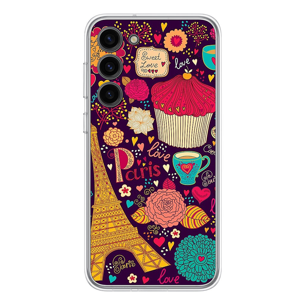 Vintage Love In Paris Samsung Galaxy S23 / S23 Plus Case