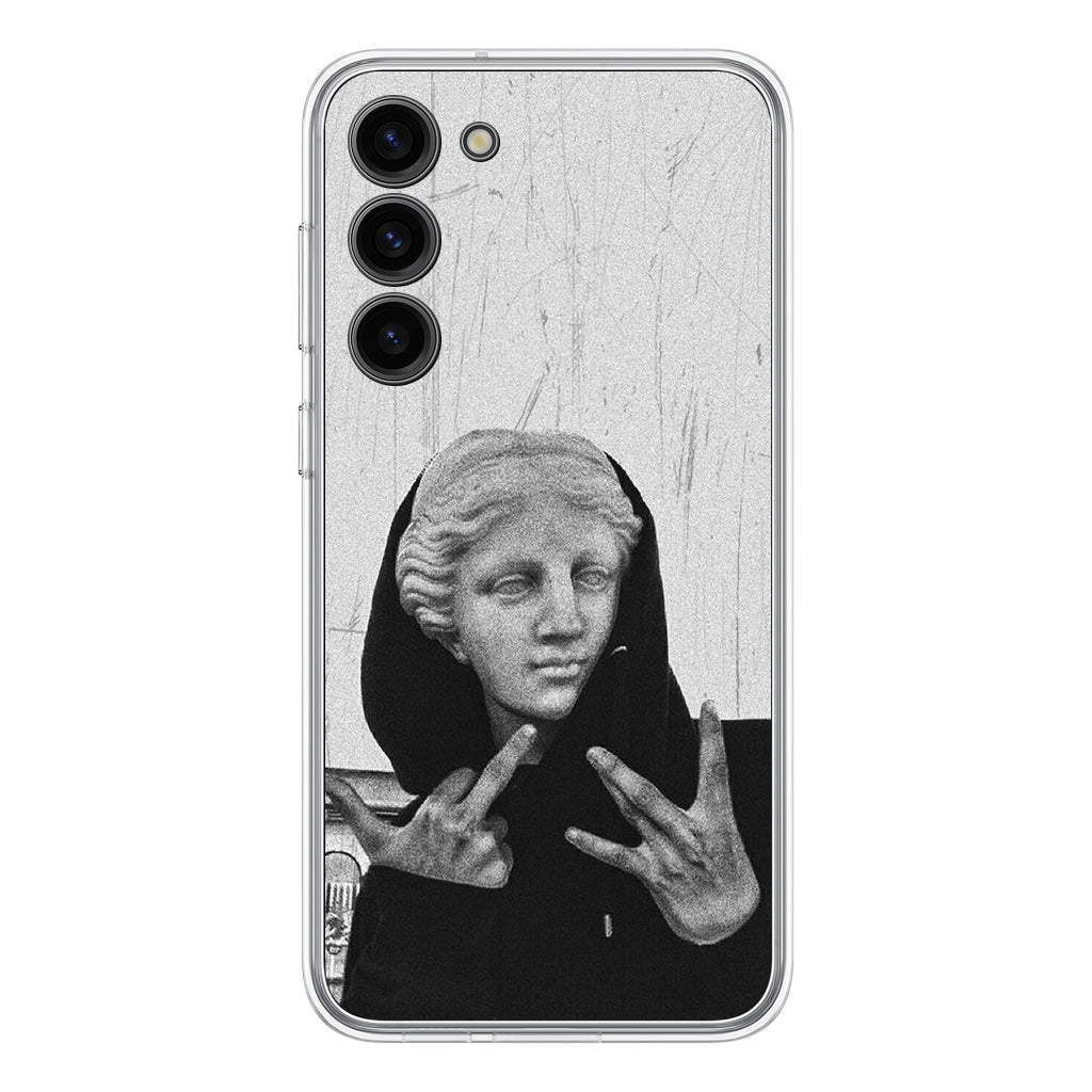 Greek Statue Wearing Hoodie Samsung Galaxy S23 / S23 Plus Case