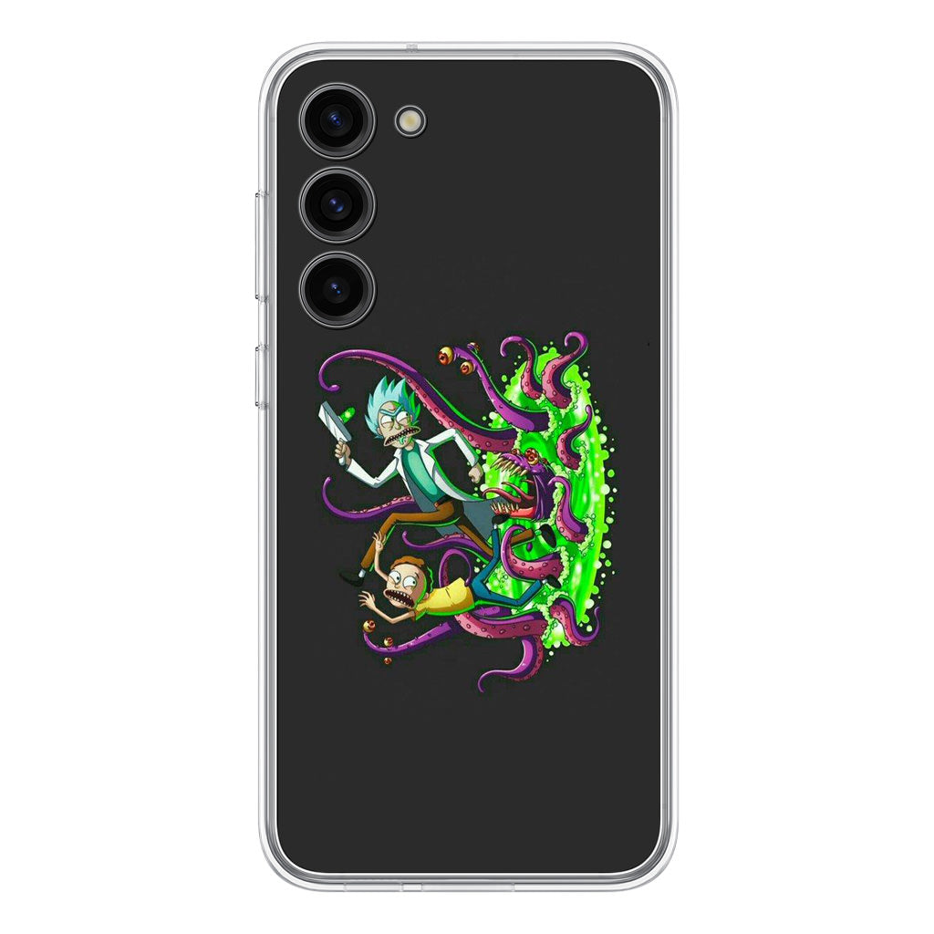 Rick And Morty Pass Through The Portal Samsung Galaxy S23 / S23 Plus Case