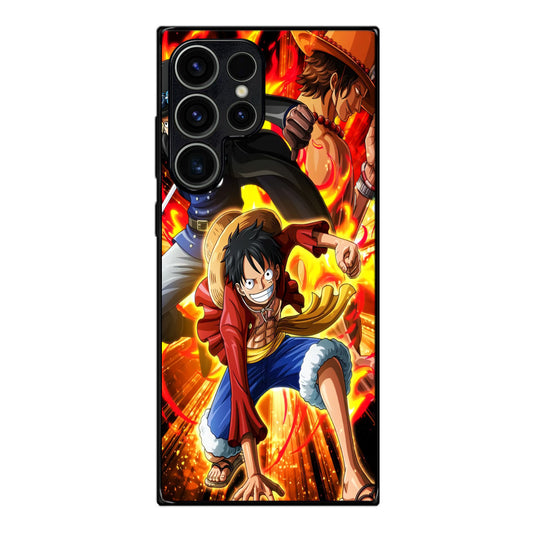 Ace Sabo Luffy Brotherhood Samsung Galaxy S23 Ultra Case