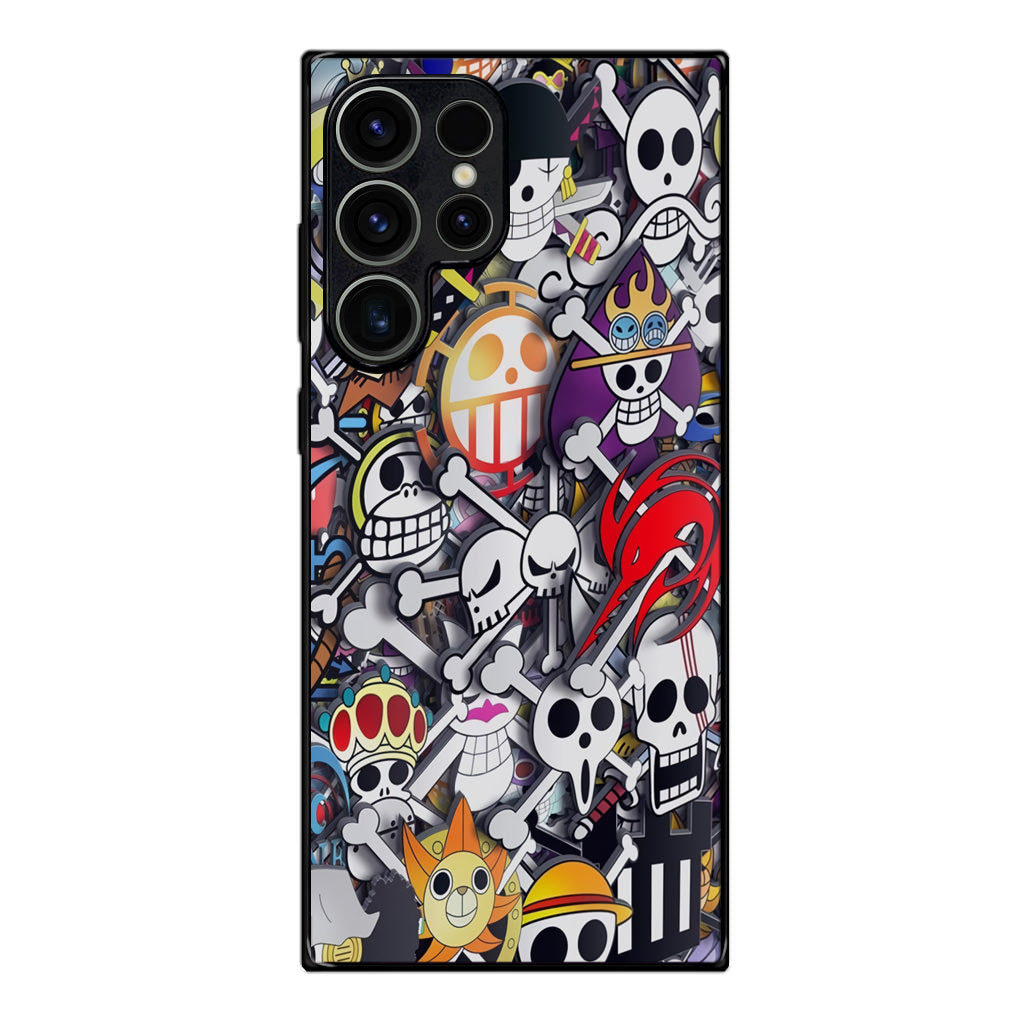 All Pirate Symbols One Piece Samsung Galaxy S23 Ultra Case