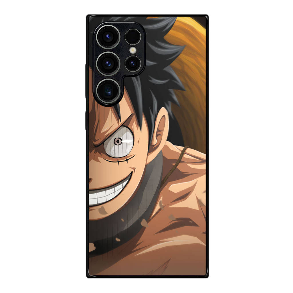 Luffy Half Smile Samsung Galaxy S23 Ultra Case