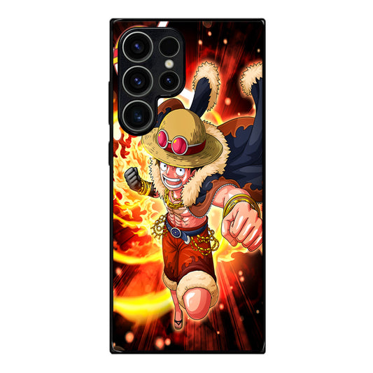 Luffy Red Hawk Punch Samsung Galaxy S23 Ultra Case