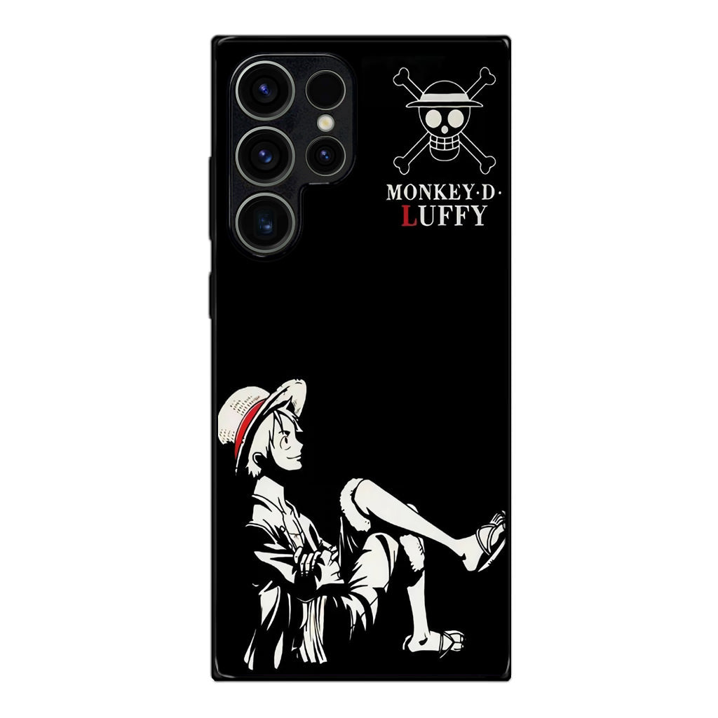Monkey D Luffy Black And White Samsung Galaxy S23 Ultra Case