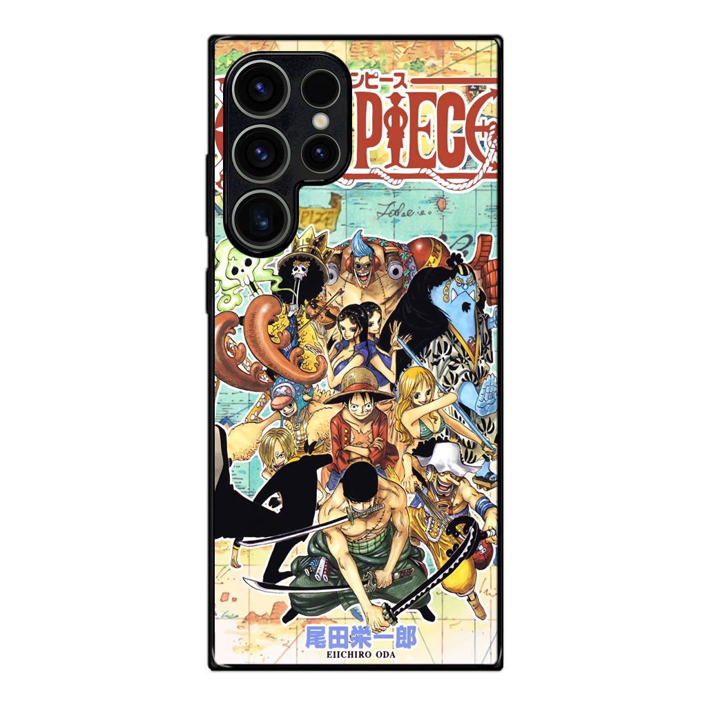 One Piece Comic Straw Hat Pirate Samsung Galaxy S23 Ultra Case