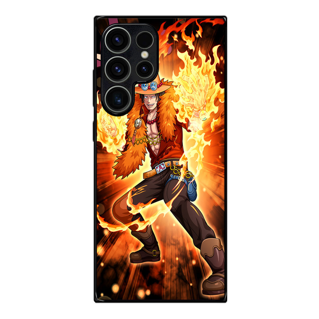 Portgas D Ace Fire Power Samsung Galaxy S23 Ultra Case