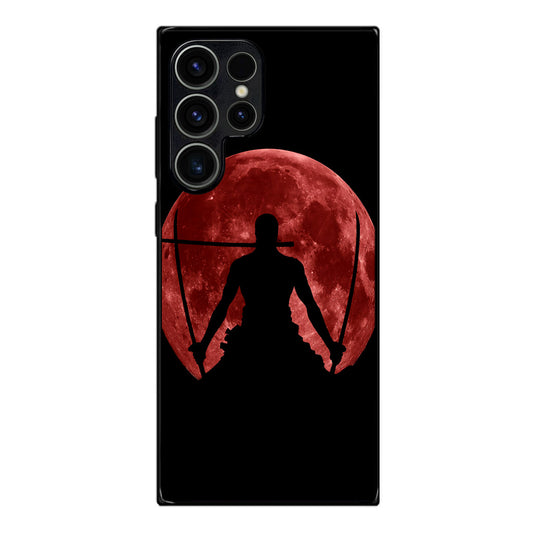 Silhouette Of Zoro In Santoryu Mode Samsung Galaxy S23 Ultra Case